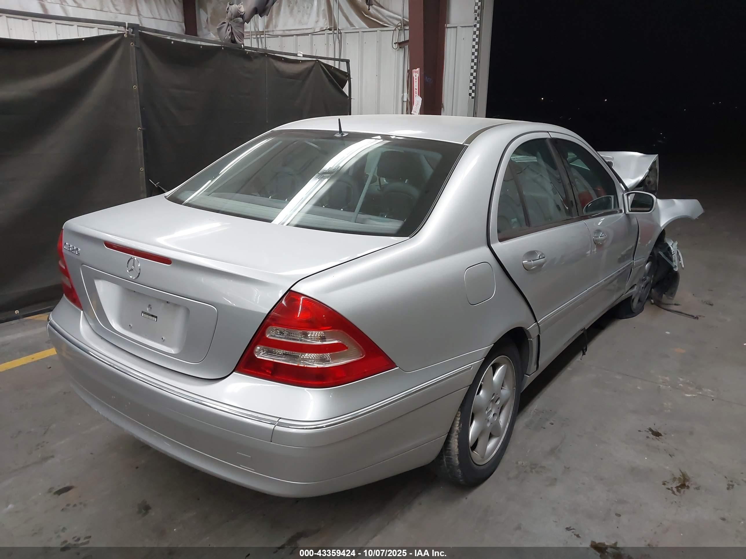 2001 Mercedes-benz C 320   Gray vin: WDBRF64J51F049977