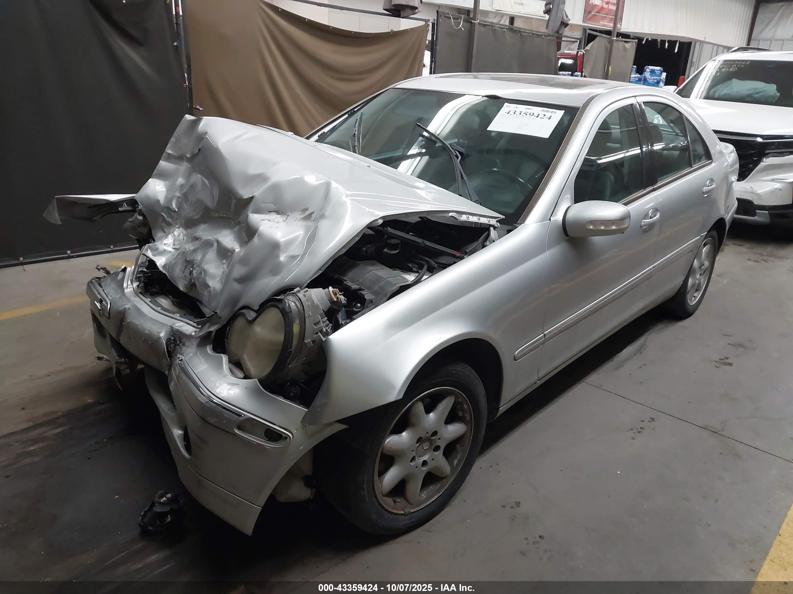 2001 Mercedes-benz C 320   Gray vin: WDBRF64J51F049977