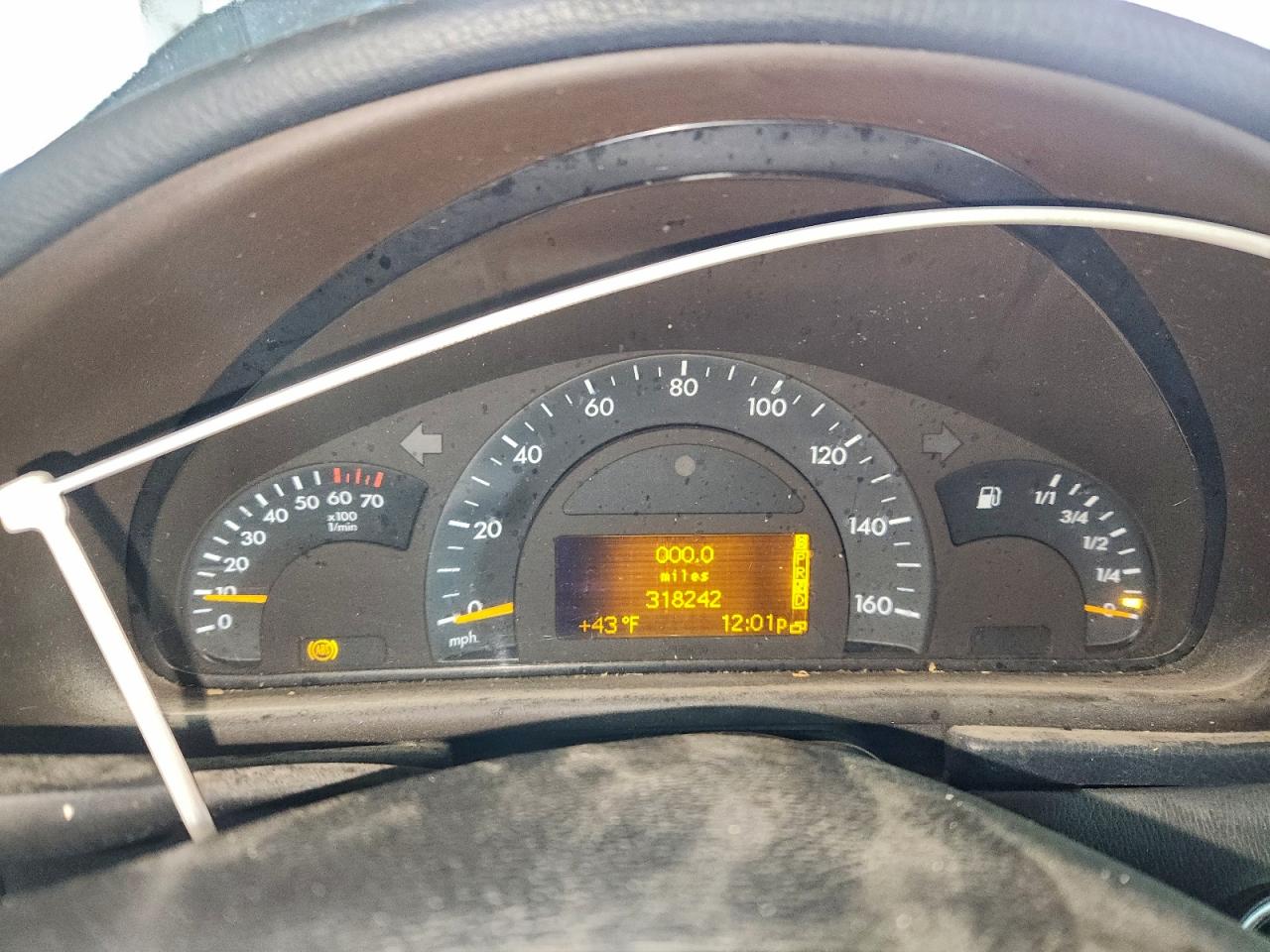 2001 Mercedes-benz C 320 Silver vin: WDBRF64J51F092330