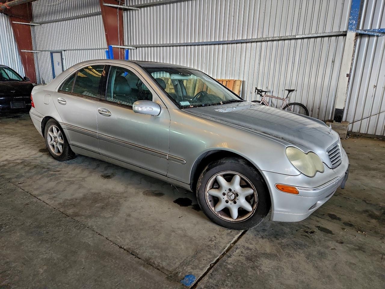 2001 Mercedes-benz C 320 Silver vin: WDBRF64J51F092330