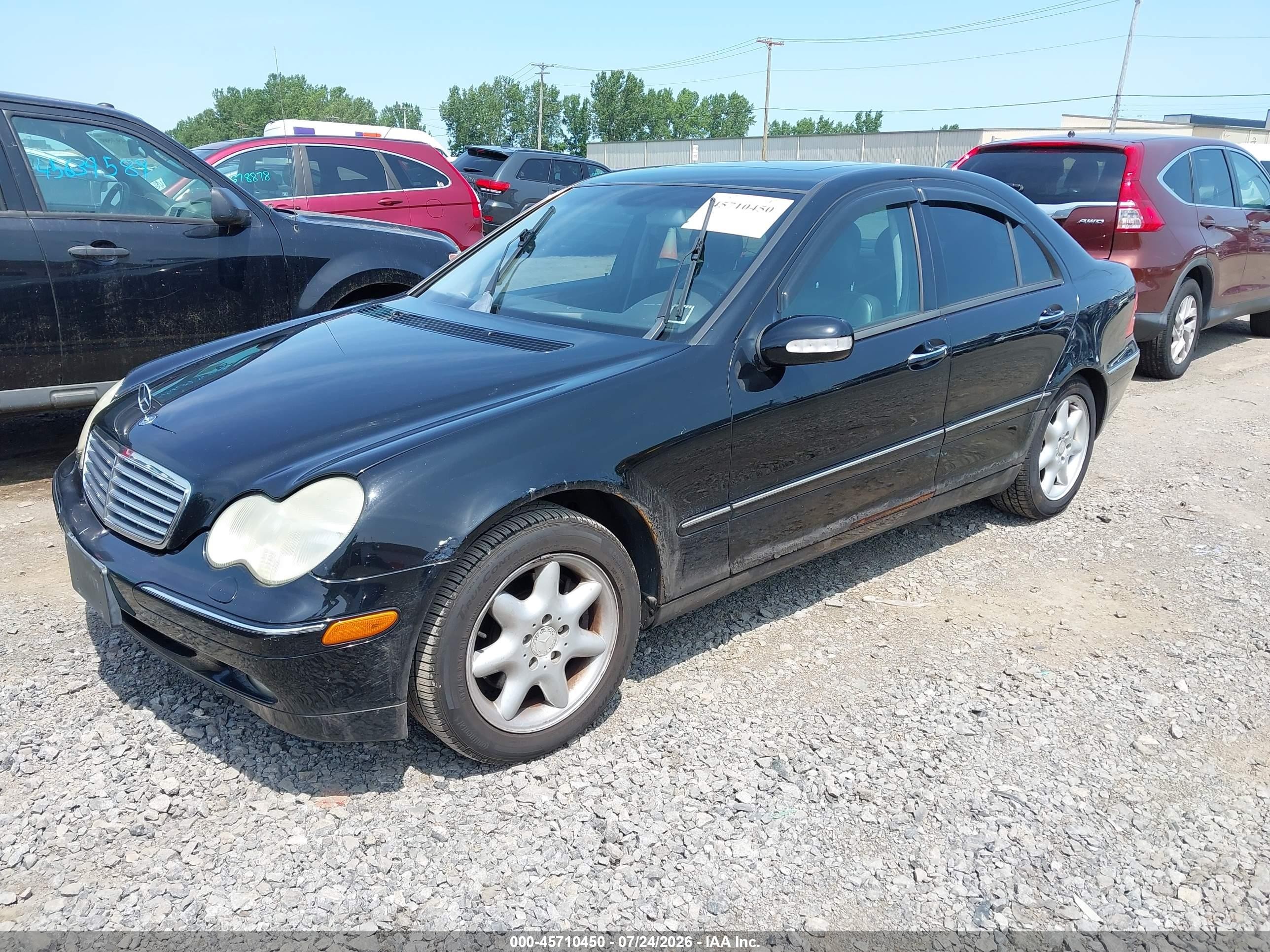 2002 Mercedes-benz C 320 Black vin: WDBRF64J52F267791