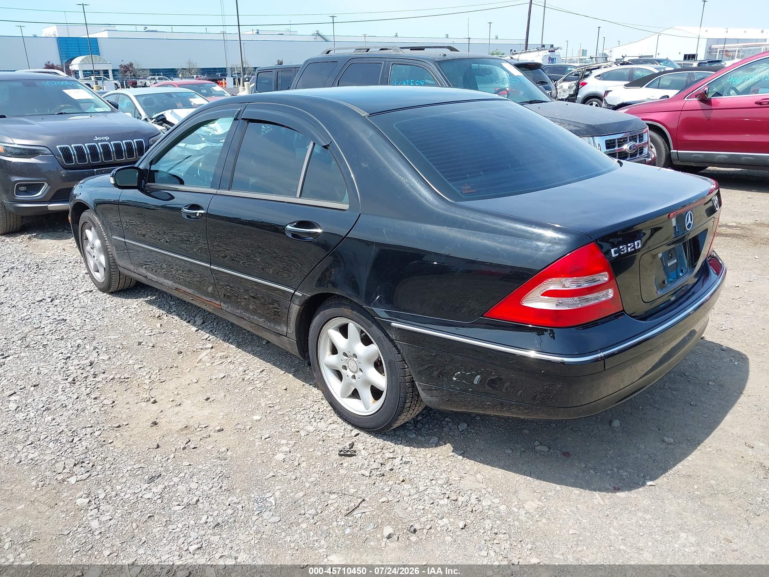 2002 Mercedes-benz C 320 Black vin: WDBRF64J52F267791