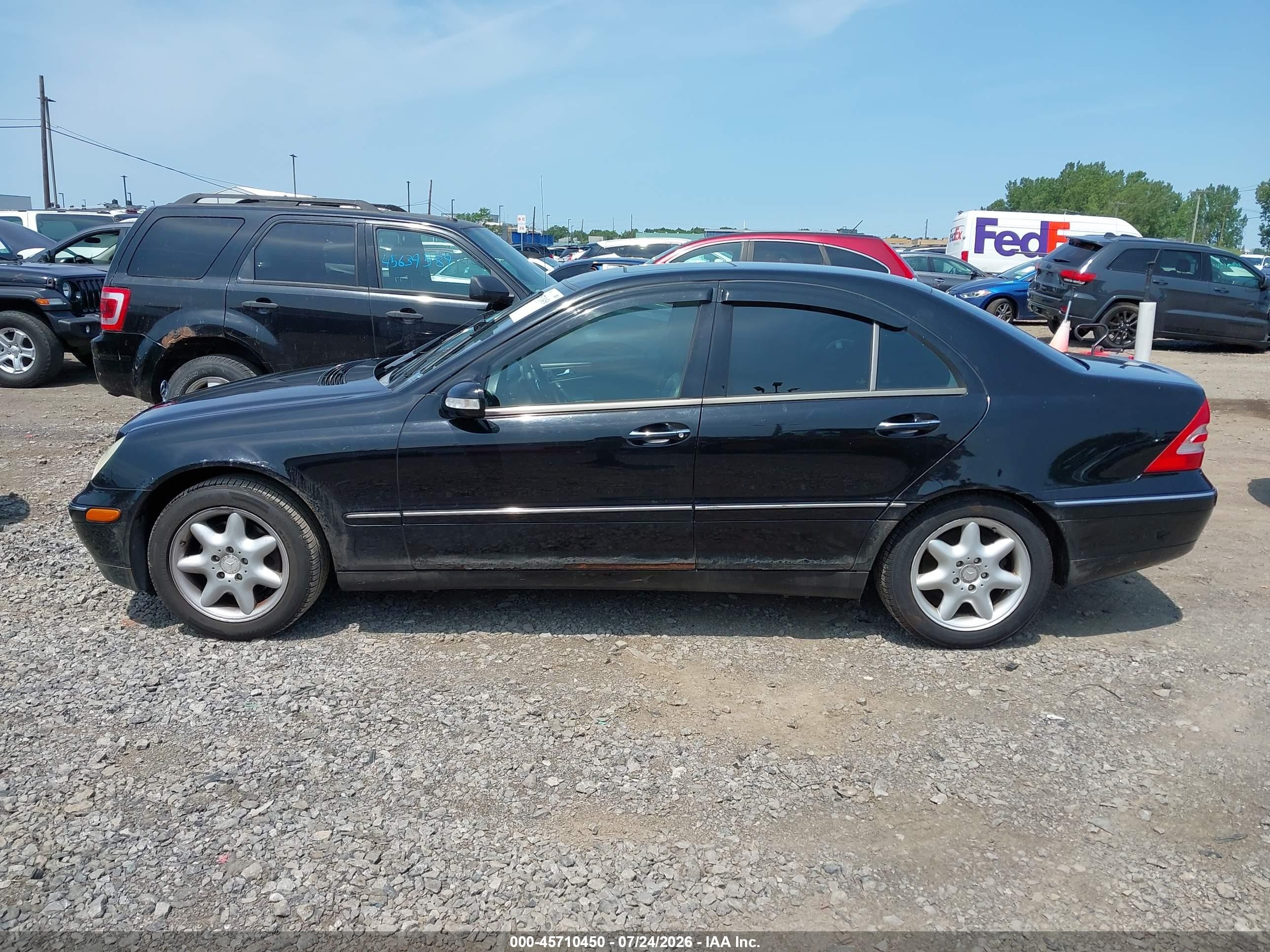 2002 Mercedes-benz C 320 Black vin: WDBRF64J52F267791