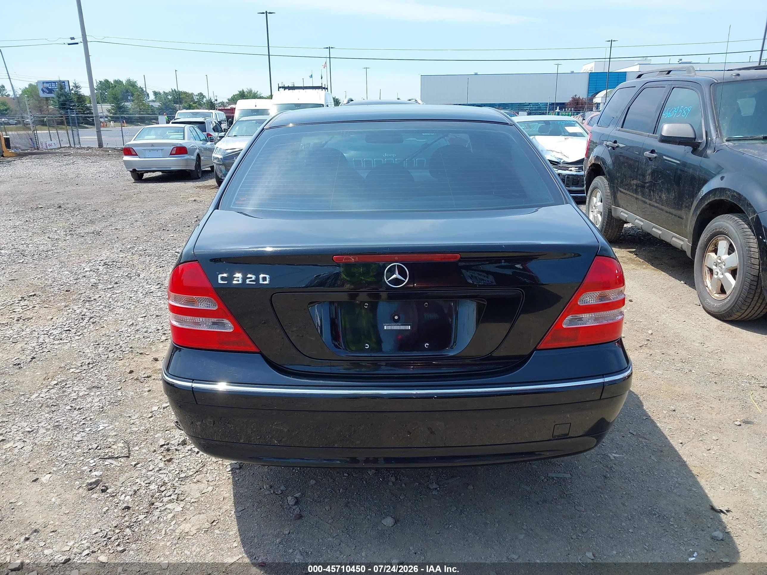 2002 Mercedes-benz C 320 Black vin: WDBRF64J52F267791