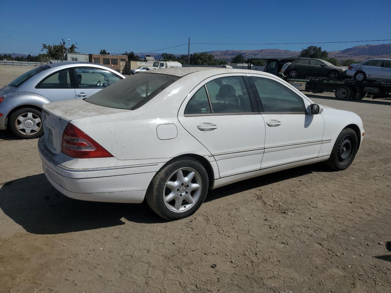 2003 Mercedes-benz C 320 White vin: WDBRF64J53F397068