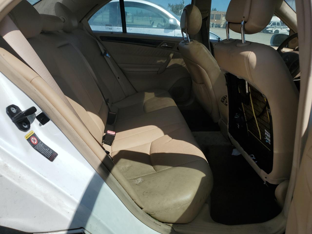 2003 Mercedes-benz C 320 White vin: WDBRF64J53F397068
