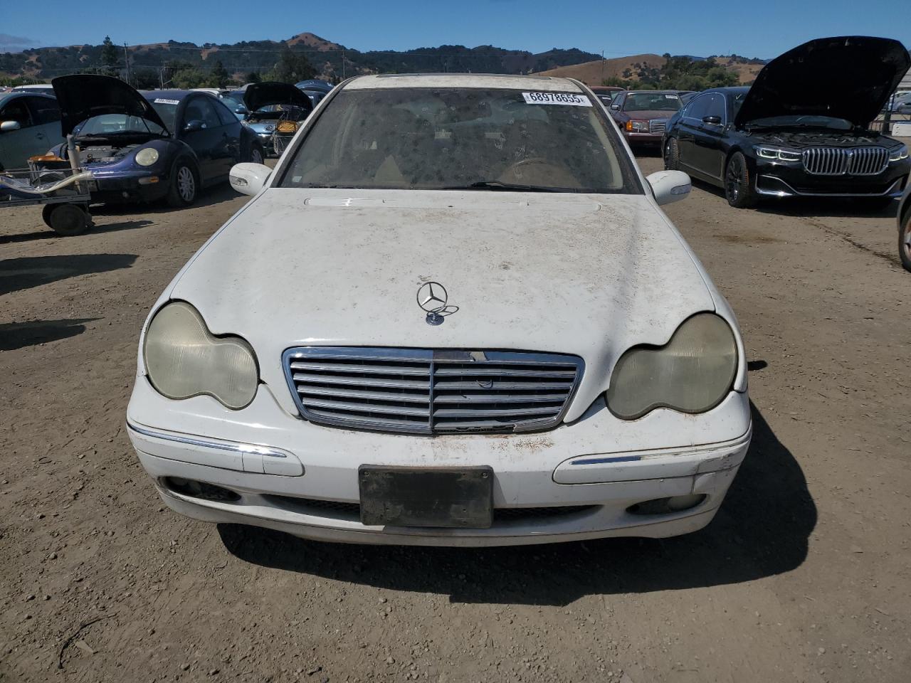 2003 Mercedes-benz C 320 White vin: WDBRF64J53F397068