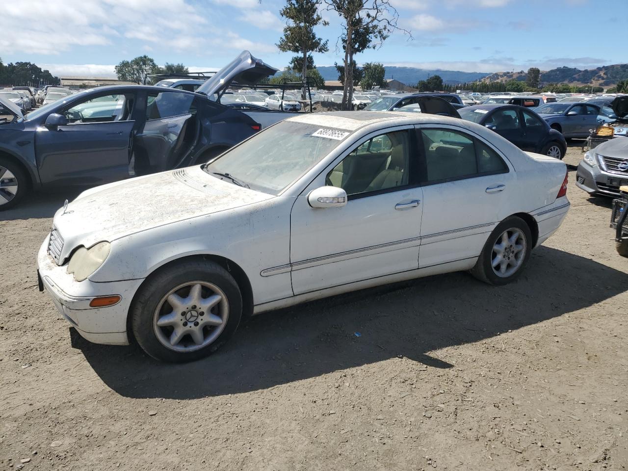 2003 Mercedes-benz C 320 Белый vin: WDBRF64J53F397068