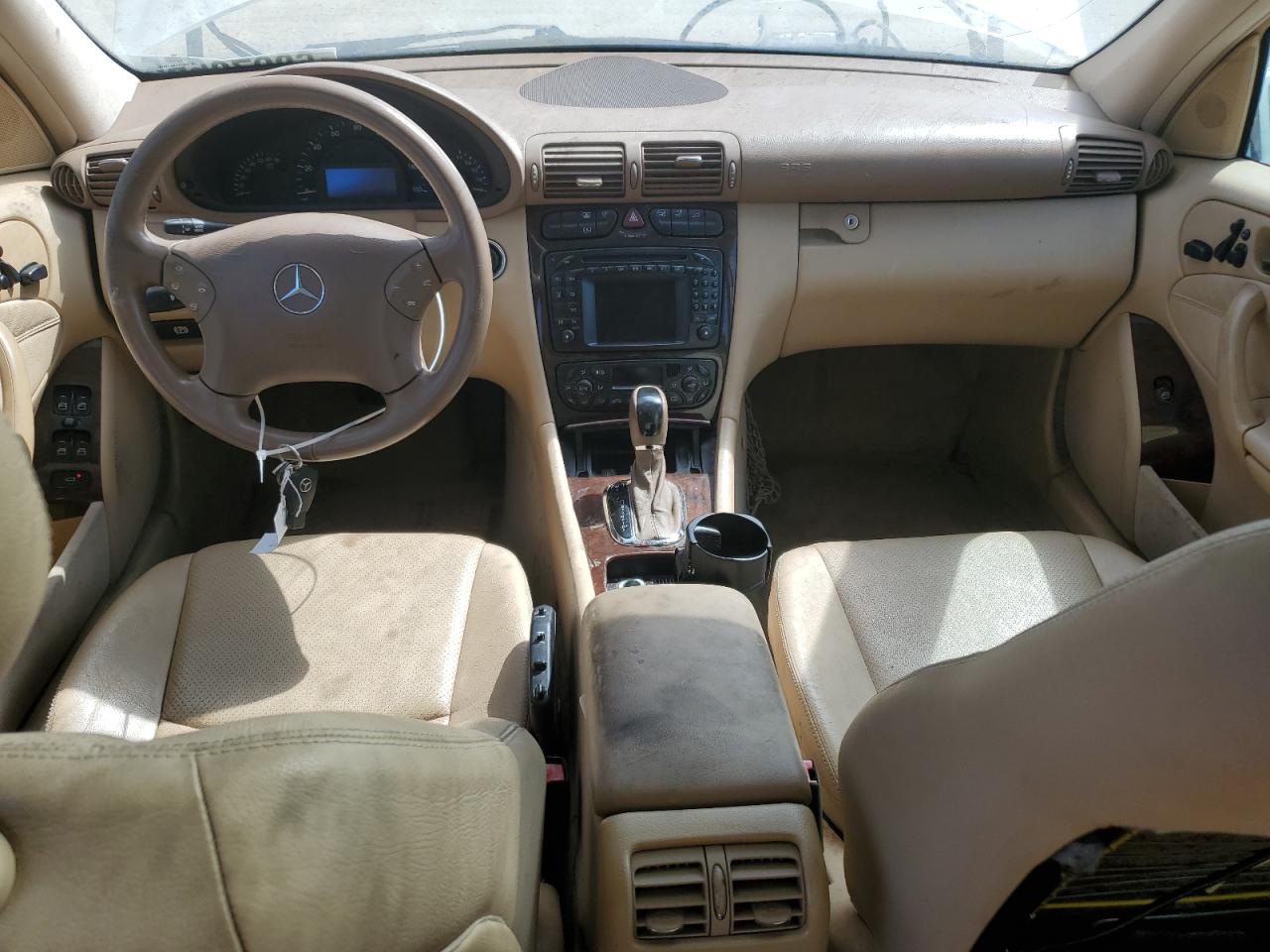 2003 Mercedes-benz C 320 White vin: WDBRF64J53F397068