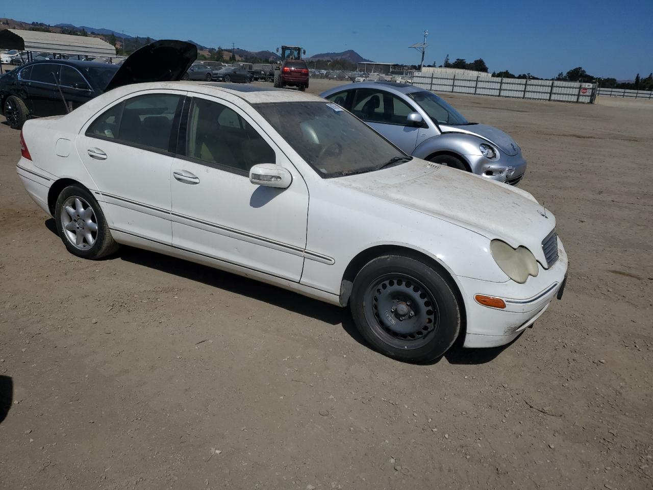 2003 Mercedes-benz C 320 White vin: WDBRF64J53F397068