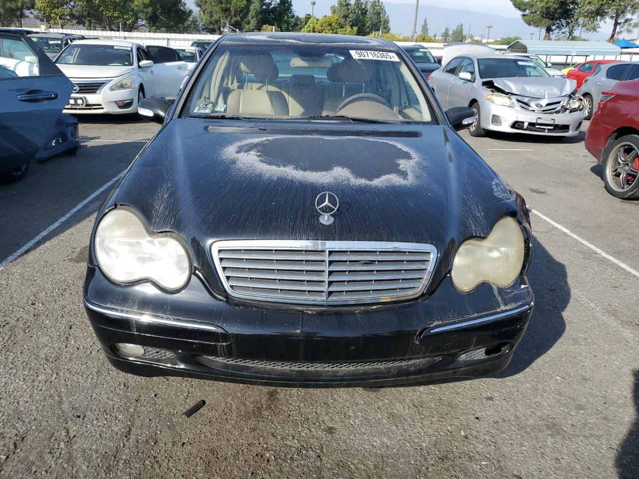 2001 Mercedes-benz C 320 Black vin: WDBRF64J61F036199
