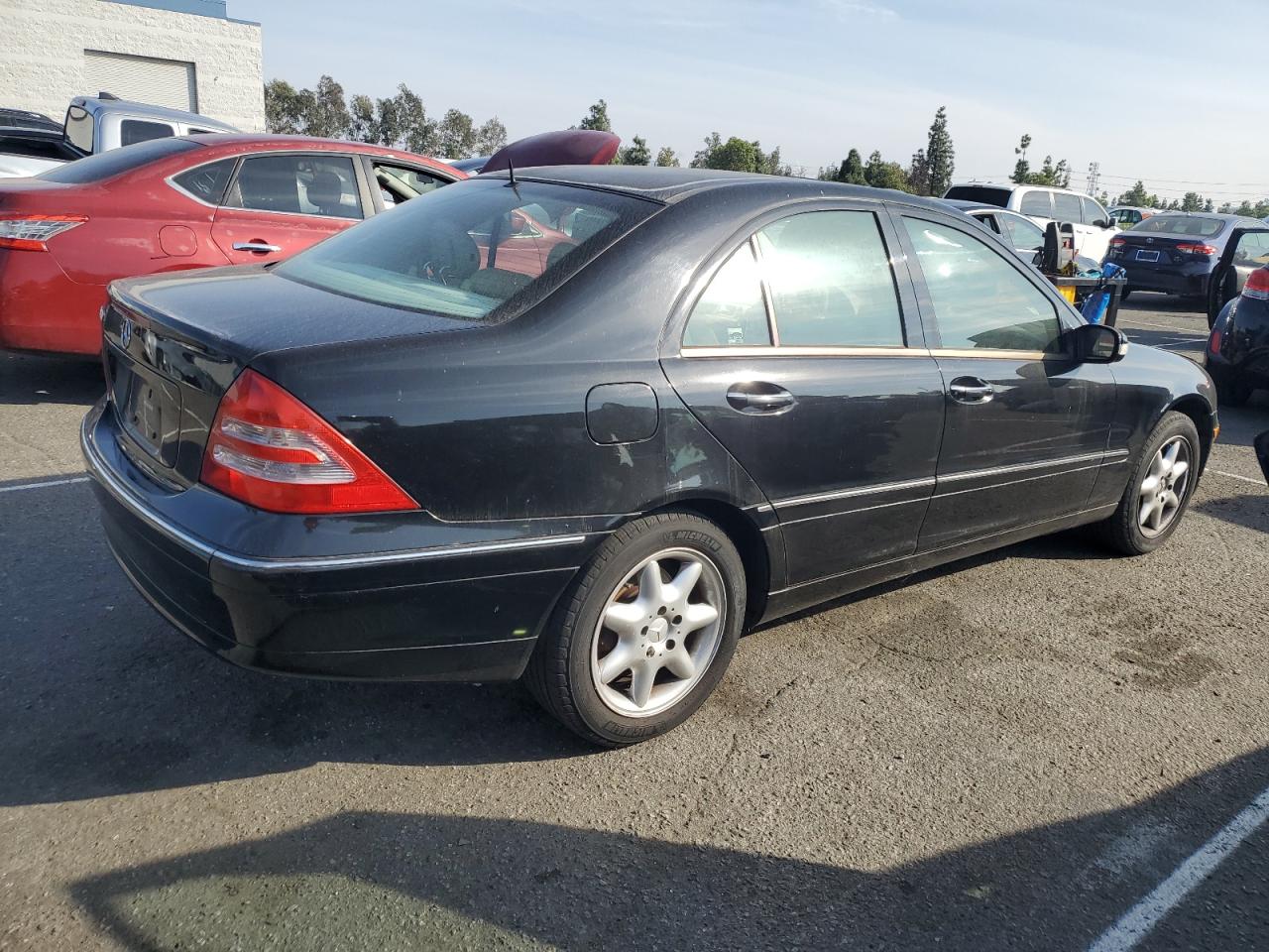 2001 Mercedes-benz C 320 Black vin: WDBRF64J61F036199