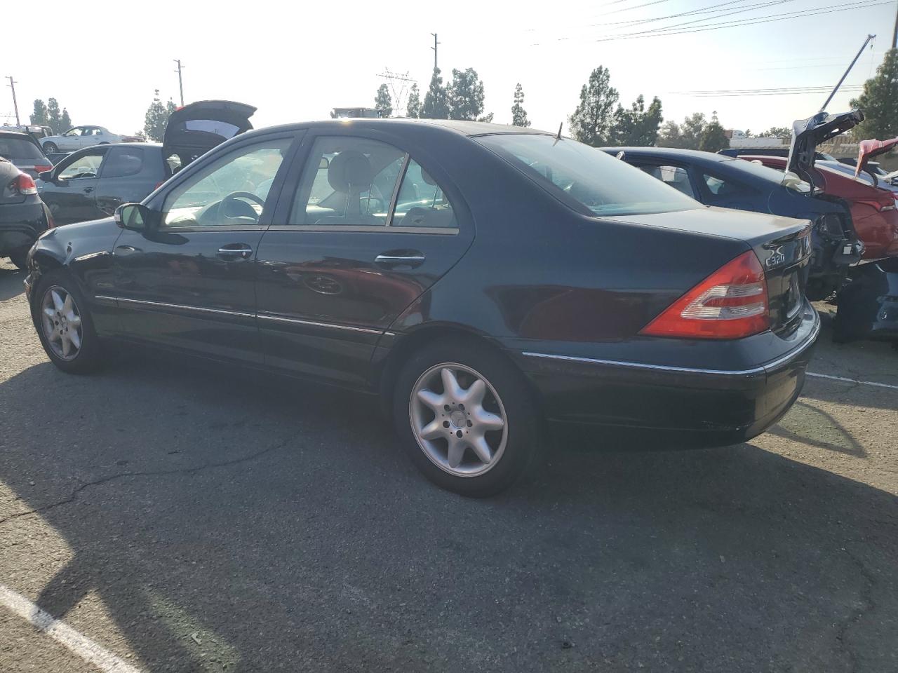 2001 Mercedes-benz C 320 Black vin: WDBRF64J61F036199