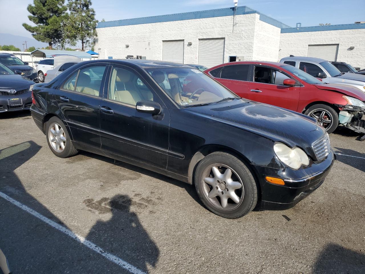 2001 Mercedes-benz C 320 Black vin: WDBRF64J61F036199