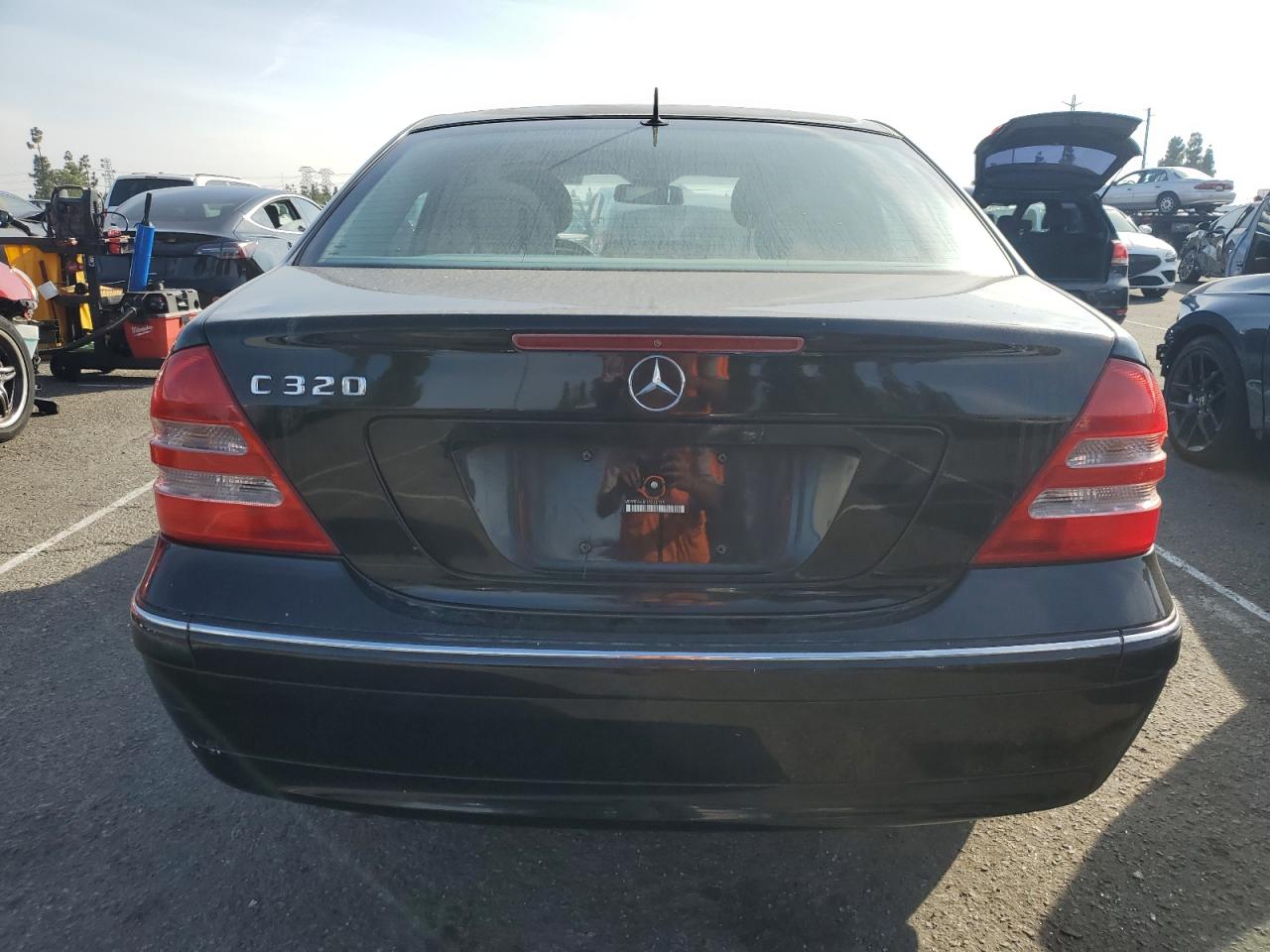 2001 Mercedes-benz C 320 Black vin: WDBRF64J61F036199