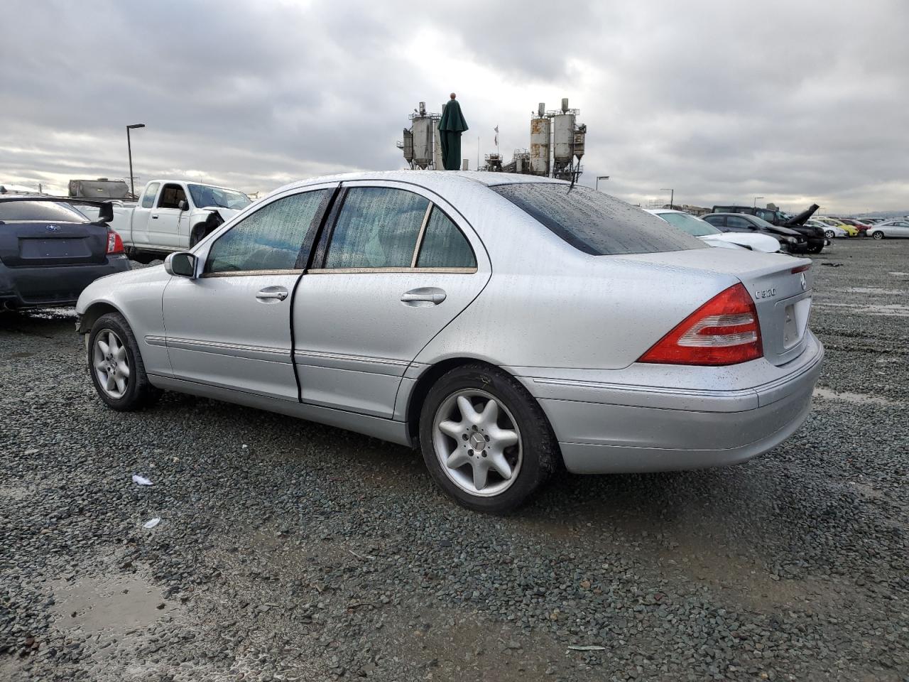 2002 Mercedes-benz C 320 Silver vin: WDBRF64J62F216641