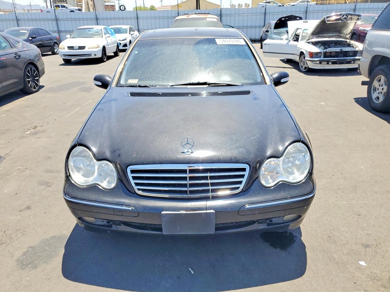 2002 Mercedes-benz C 320 Black vin: WDBRF64J62F285393
