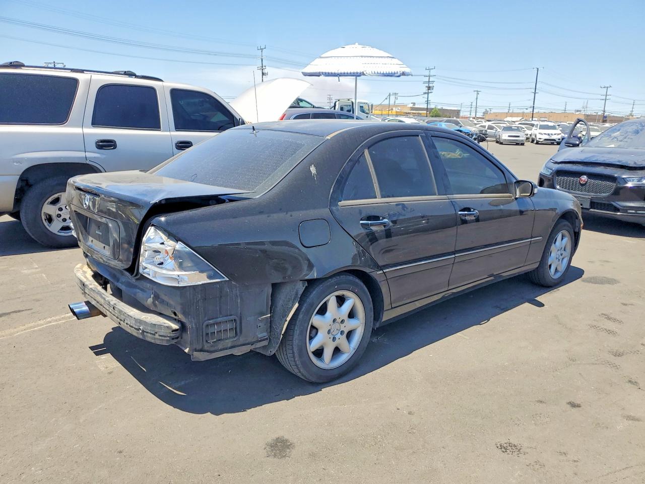 2002 Mercedes-benz C 320 Black vin: WDBRF64J62F285393