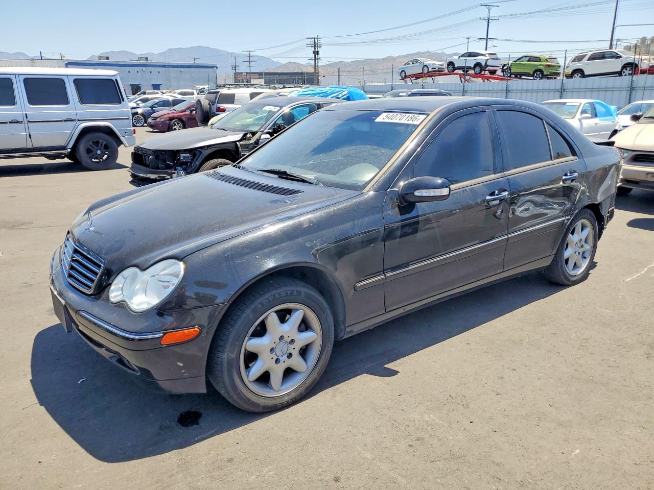 2002 Mercedes-benz C 320 Black vin: WDBRF64J62F285393