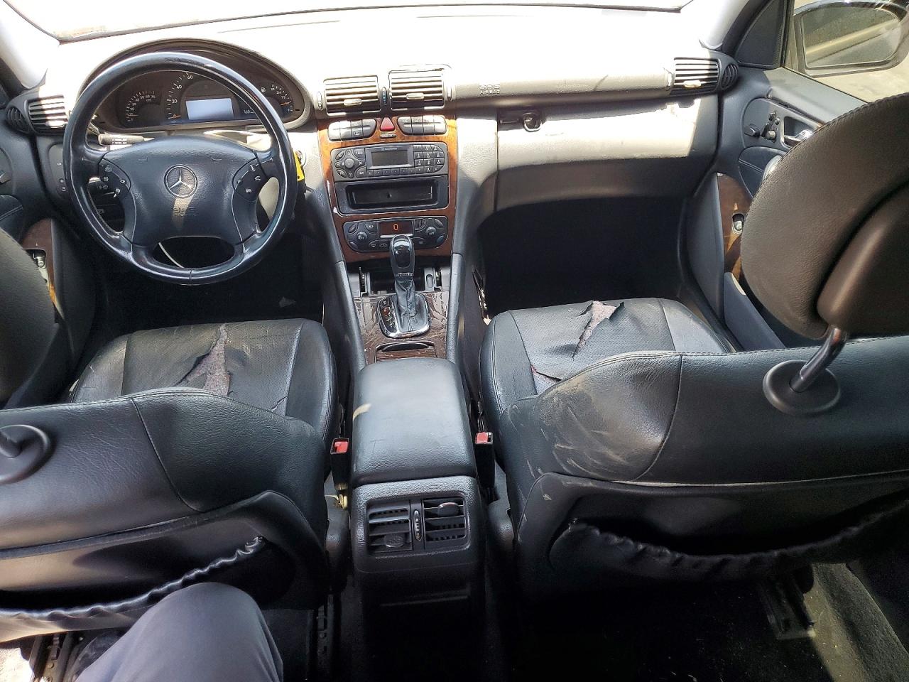 2002 Mercedes-benz C 320 Black vin: WDBRF64J62F285393