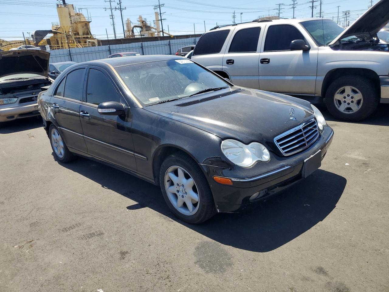 2002 Mercedes-benz C 320 Black vin: WDBRF64J62F285393