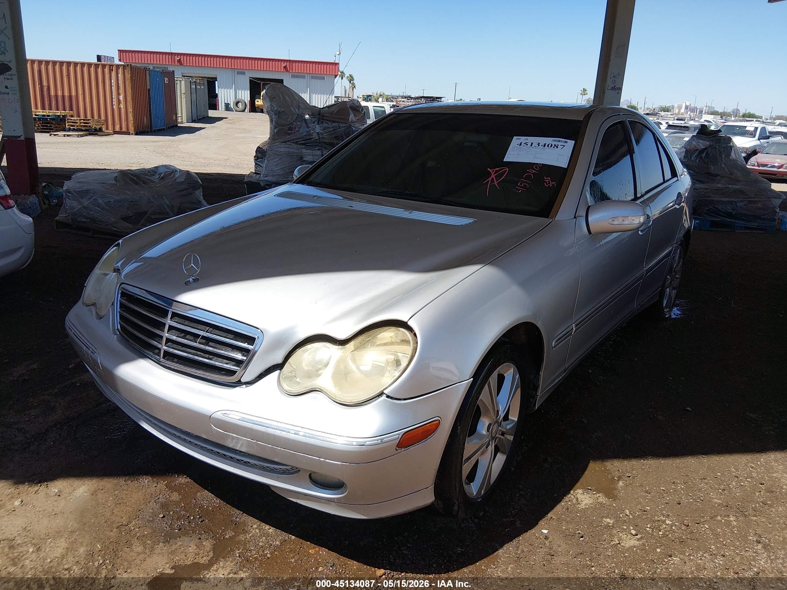2003 Mercedes-benz C 320 Sport Серебряный vin: WDBRF64J63F411690