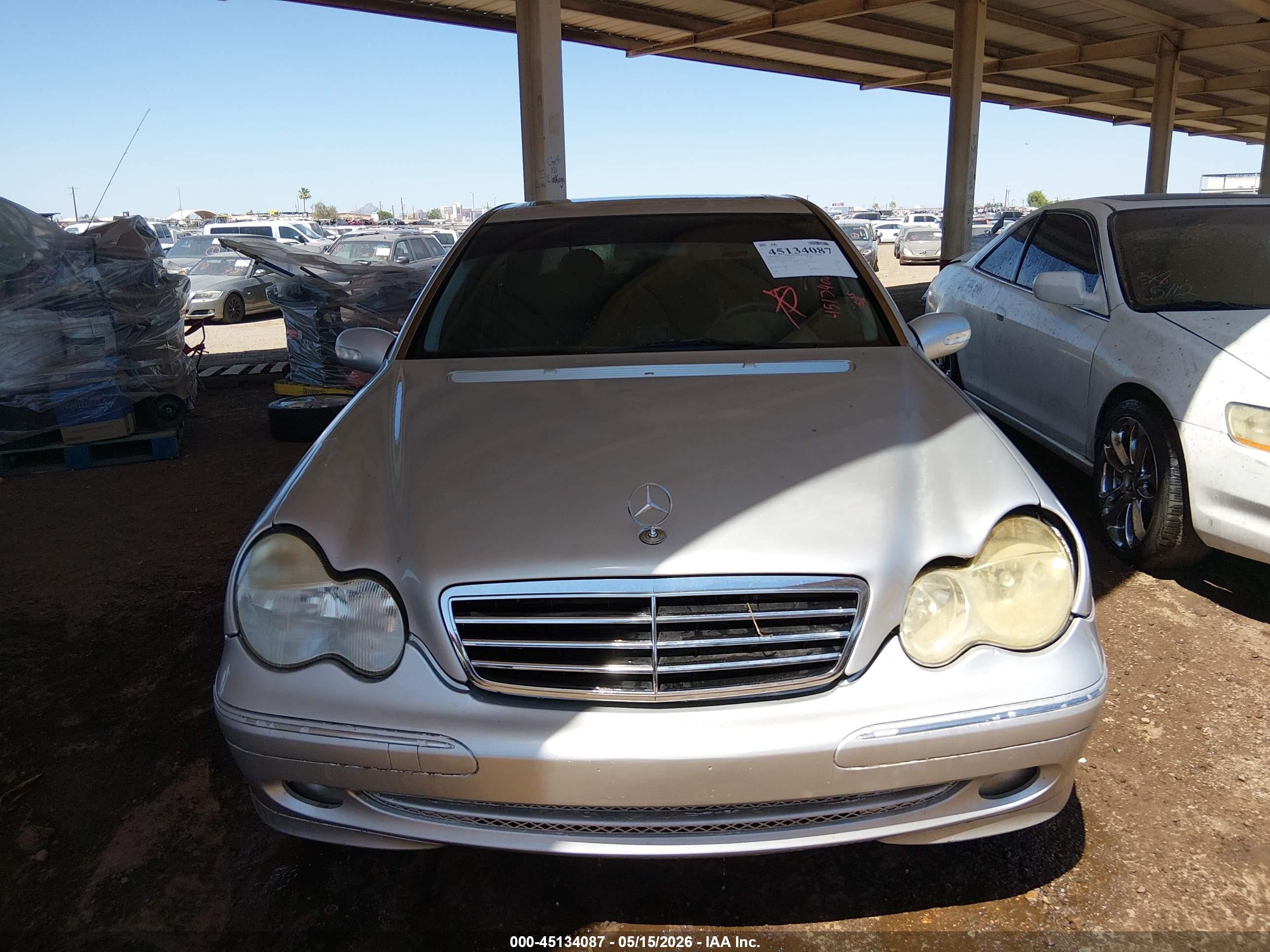 2003 Mercedes-benz C 320 Sport Серебряный vin: WDBRF64J63F411690