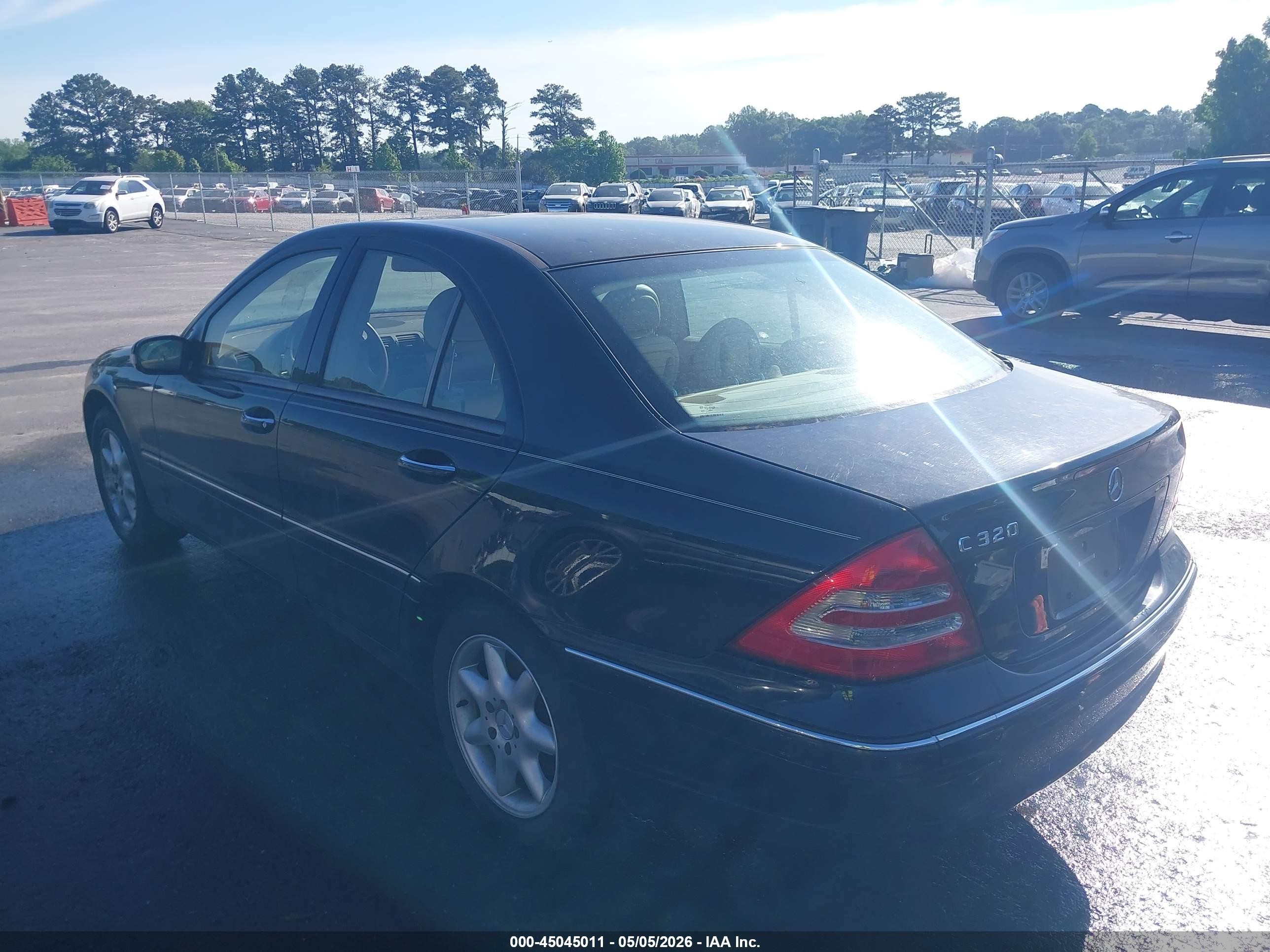 2004 Mercedes-benz C 320 Sport Черный vin: WDBRF64J64F494507