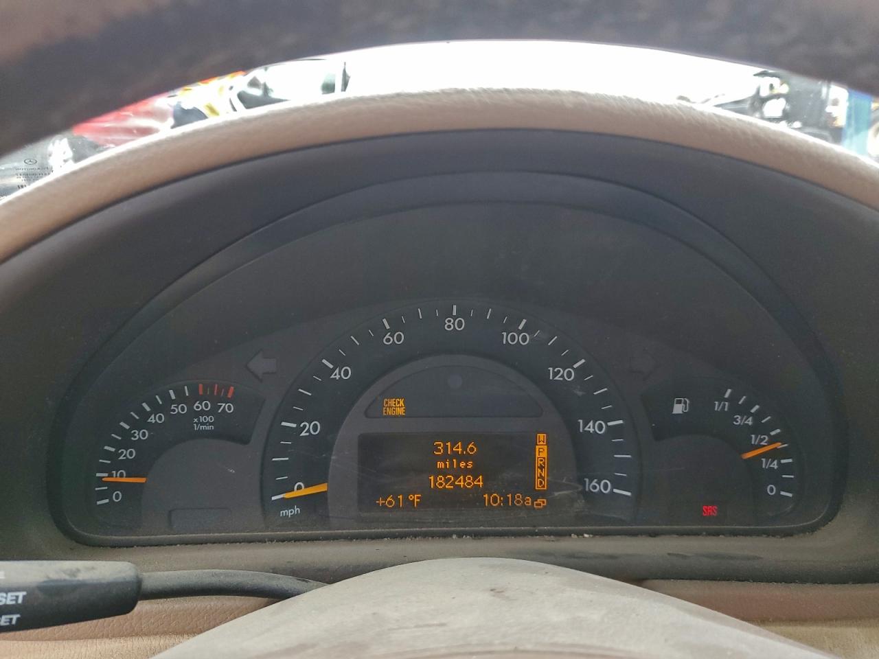 2001 Mercedes-benz C 320 Gold vin: WDBRF64J71F019203