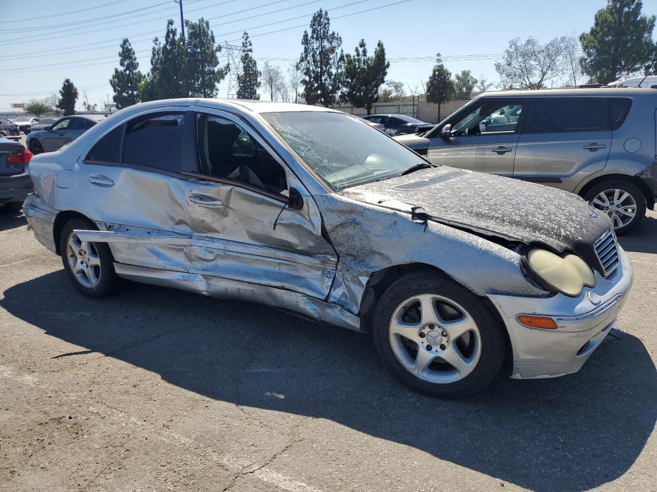 2001 Mercedes-benz C 320 Silver vin: WDBRF64J71F084648
