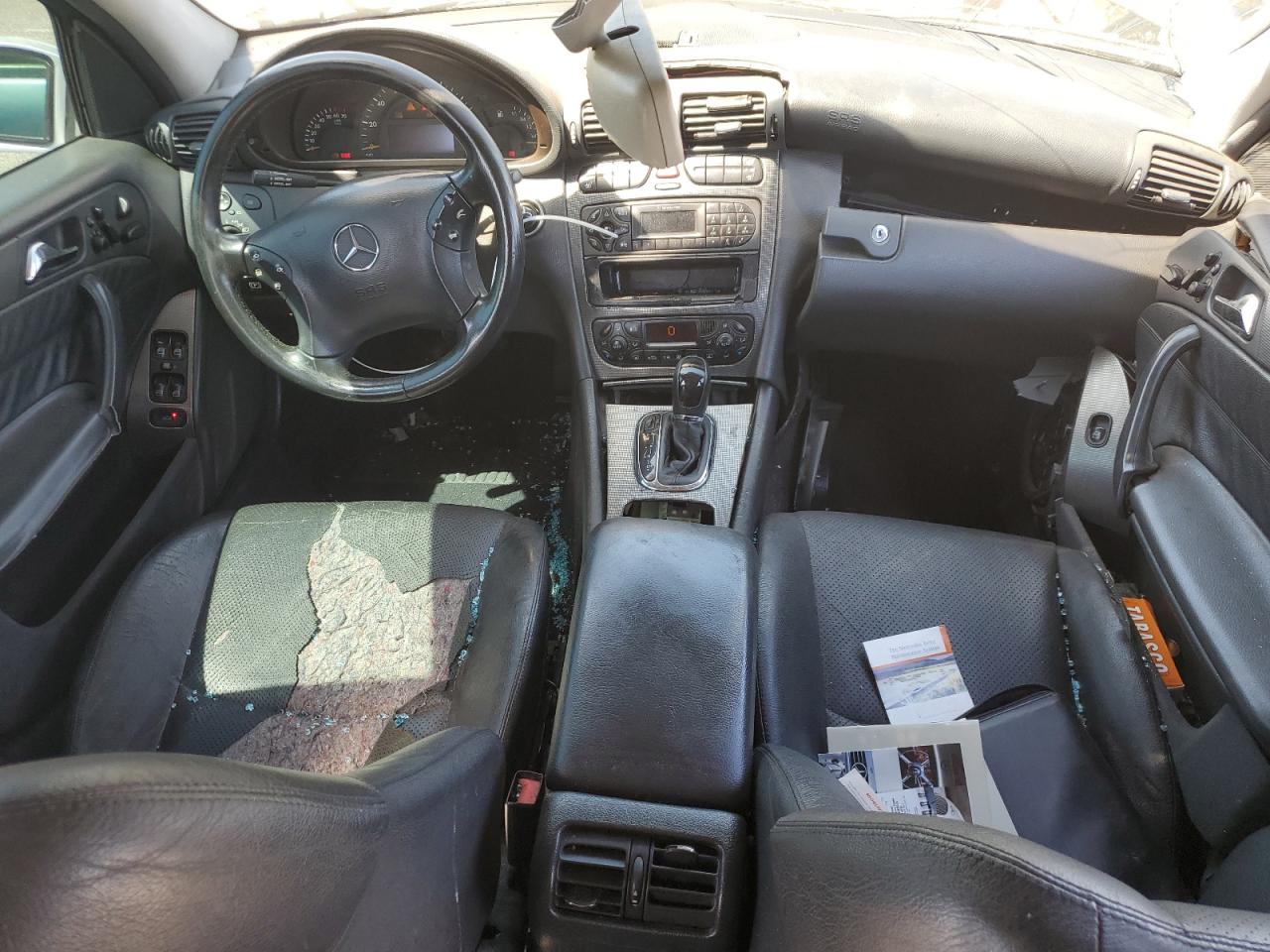2001 Mercedes-benz C 320 Silver vin: WDBRF64J71F084648