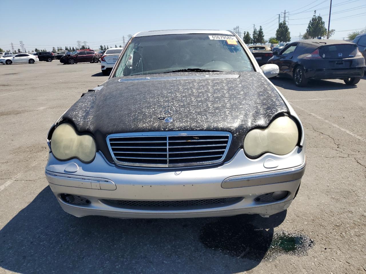 2001 Mercedes-benz C 320 Silver vin: WDBRF64J71F084648