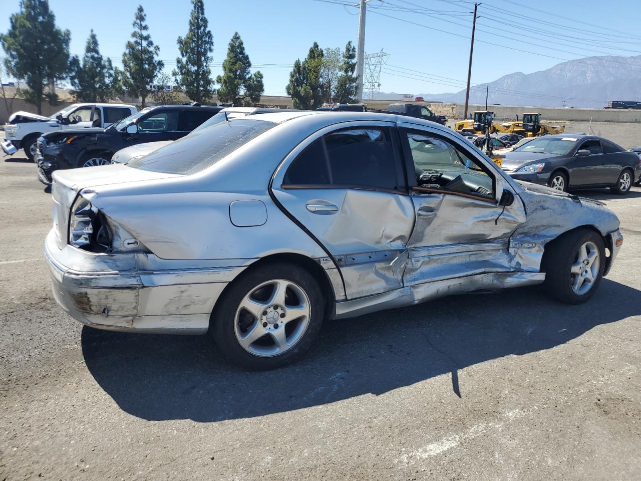 2001 Mercedes-benz C 320 Silver vin: WDBRF64J71F084648