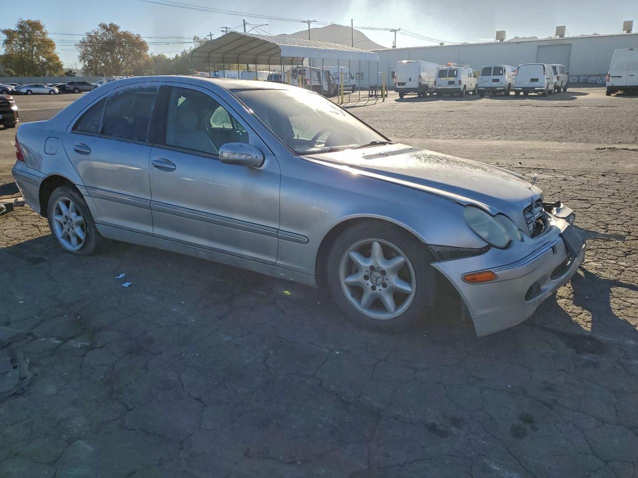 2002 Mercedes-benz C 320 Silver vin: WDBRF64J72F278503