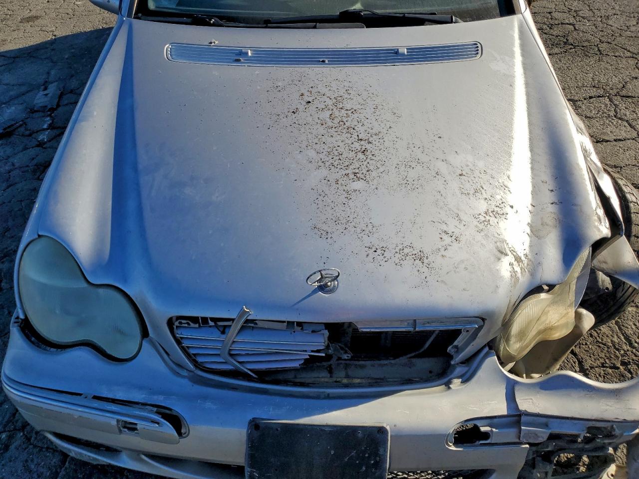 2002 Mercedes-benz C 320 Silver vin: WDBRF64J72F278503