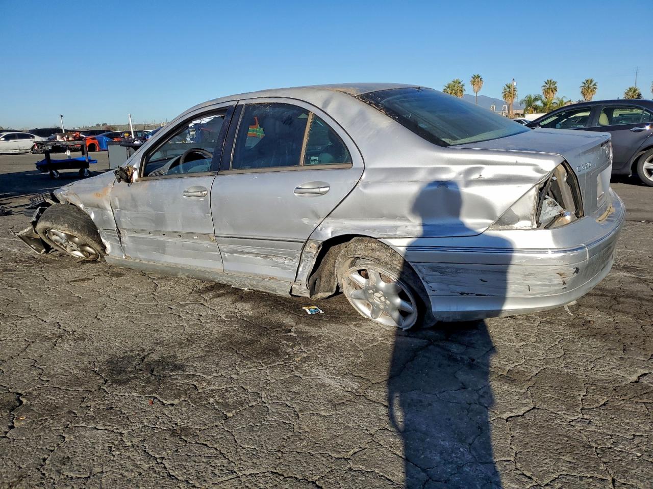 2002 Mercedes-benz C 320 Silver vin: WDBRF64J72F278503