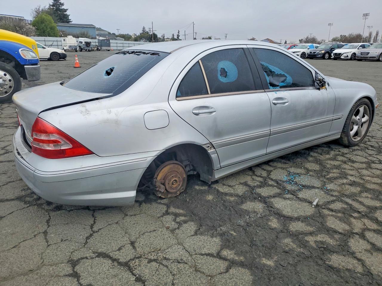 2004 Mercedes-benz C 320 Silver vin: WDBRF64J74F482169