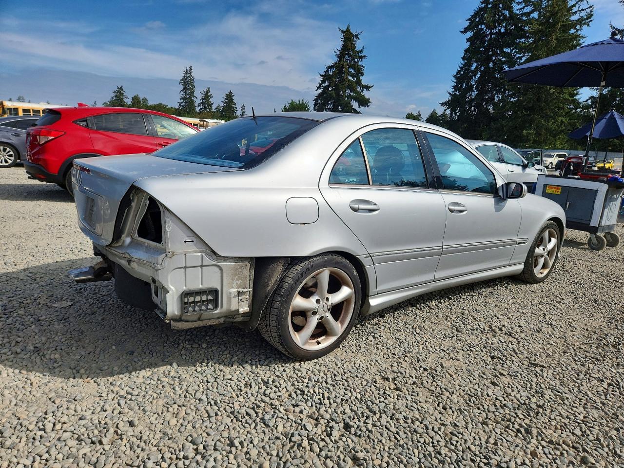 2005 Mercedes-benz C 320 Silver vin: WDBRF64J75F595248