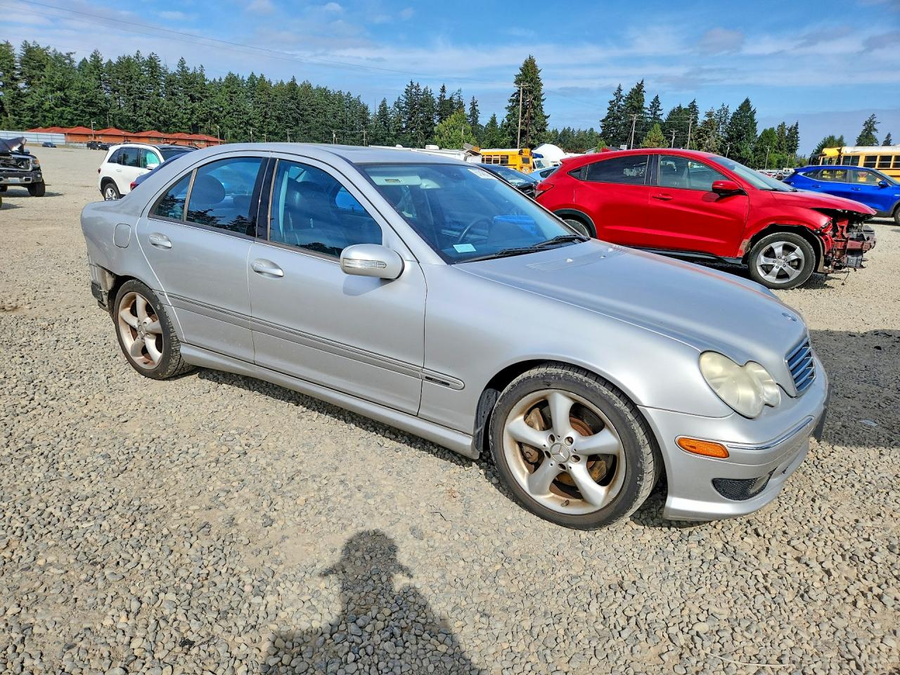 2005 Mercedes-benz C 320 Silver vin: WDBRF64J75F595248