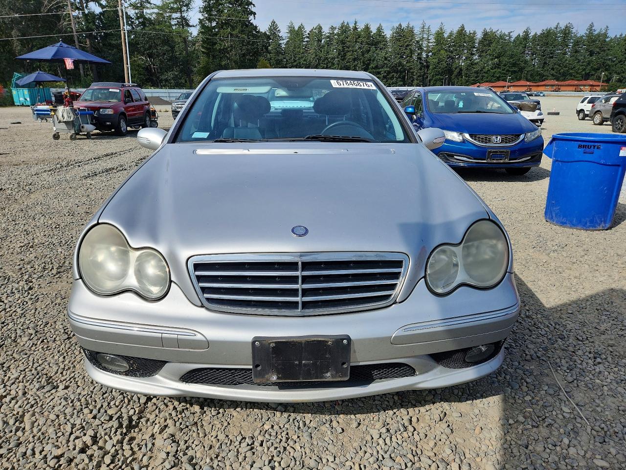 2005 Mercedes-benz C 320 Silver vin: WDBRF64J75F595248