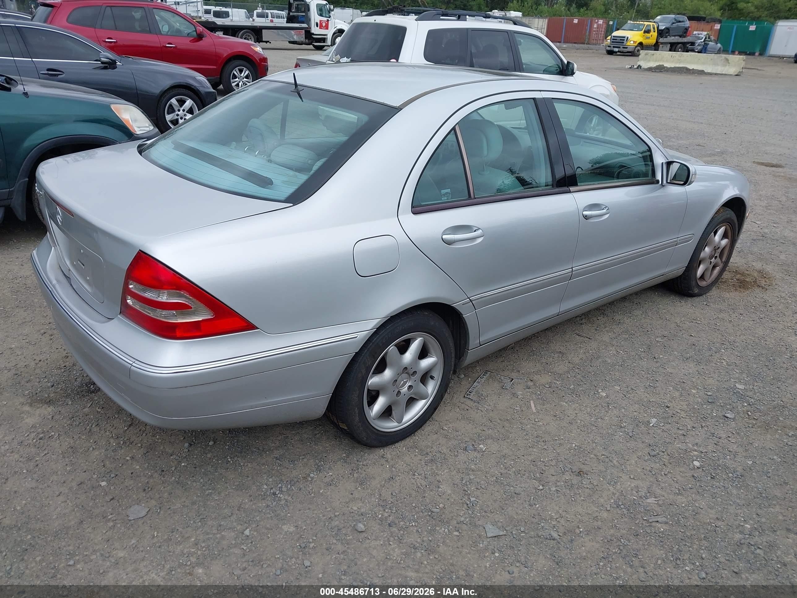 2001 Mercedes-benz C 320   Silver vin: WDBRF64J81F057118