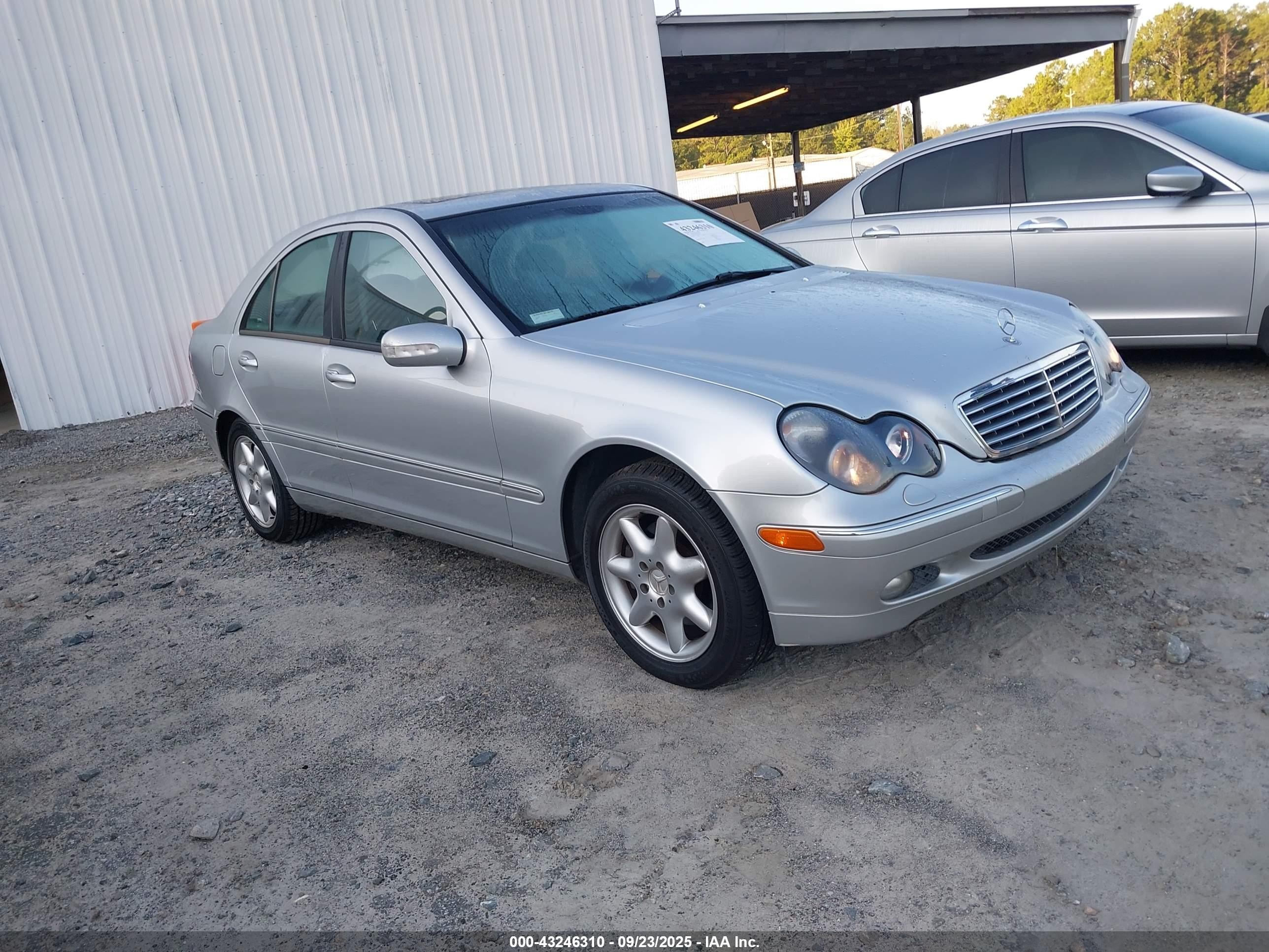 2001 Mercedes-benz C 320 Silver vin: WDBRF64J81F082858