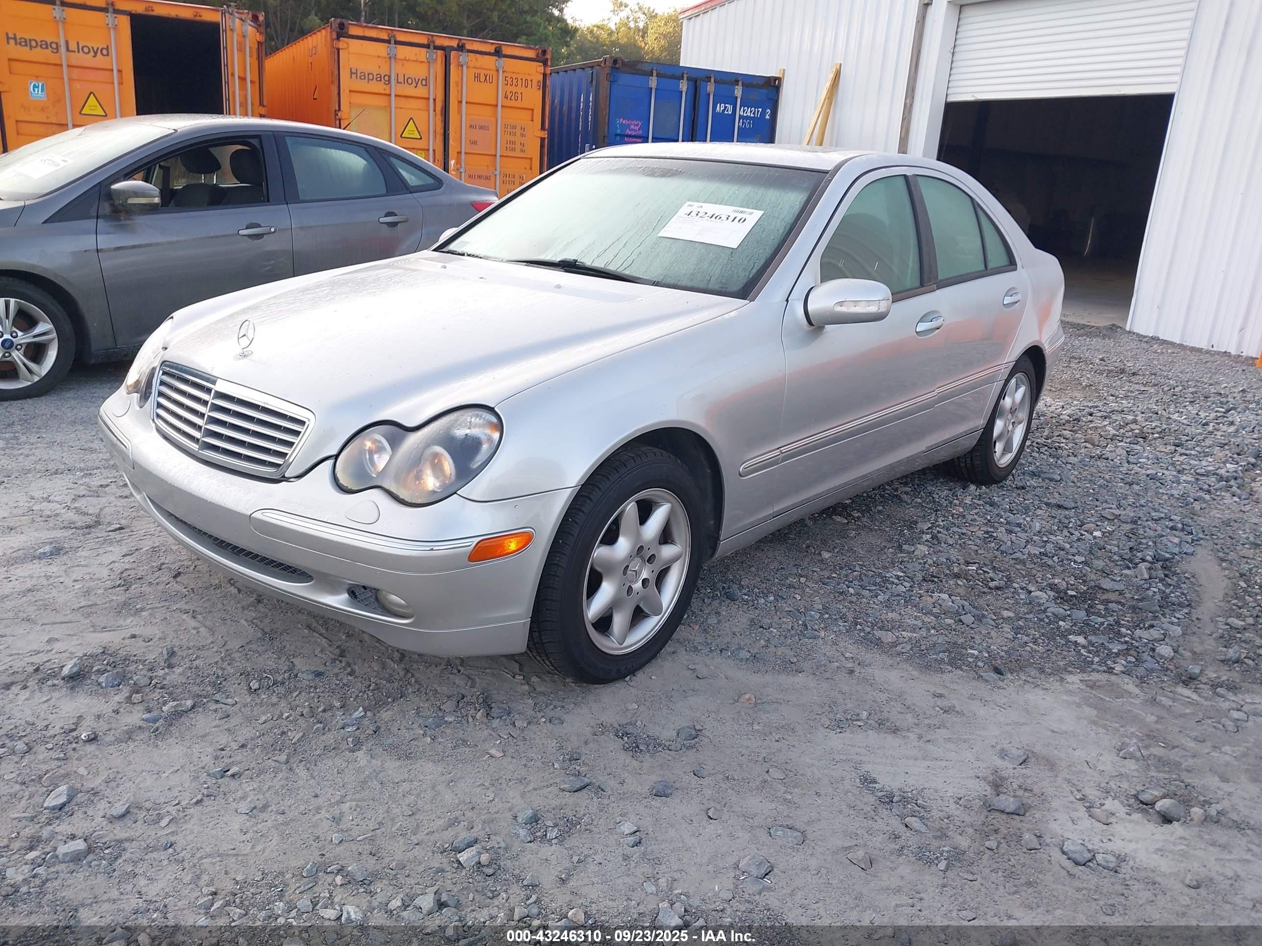 2001 Mercedes-benz C 320 Silver vin: WDBRF64J81F082858