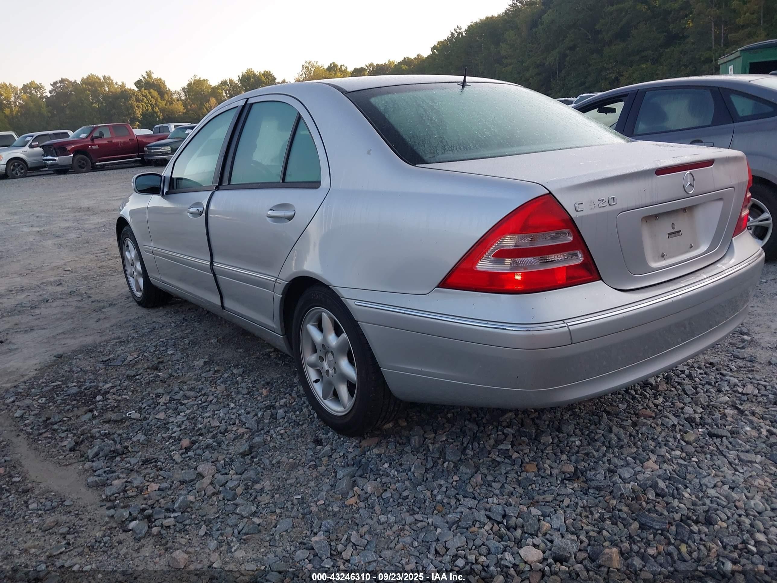 2001 Mercedes-benz C 320 Silver vin: WDBRF64J81F082858
