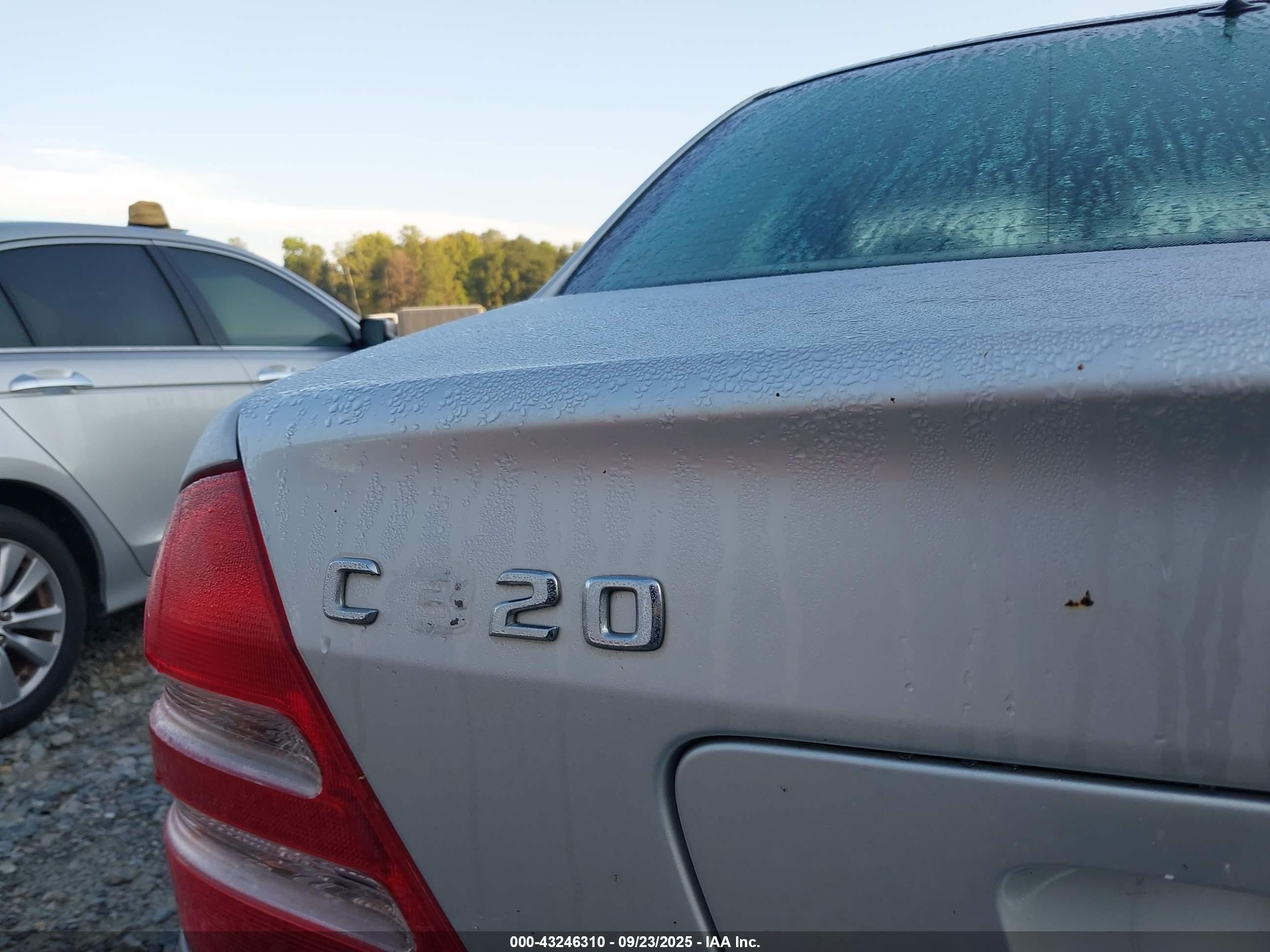 2001 Mercedes-benz C 320 Silver vin: WDBRF64J81F082858