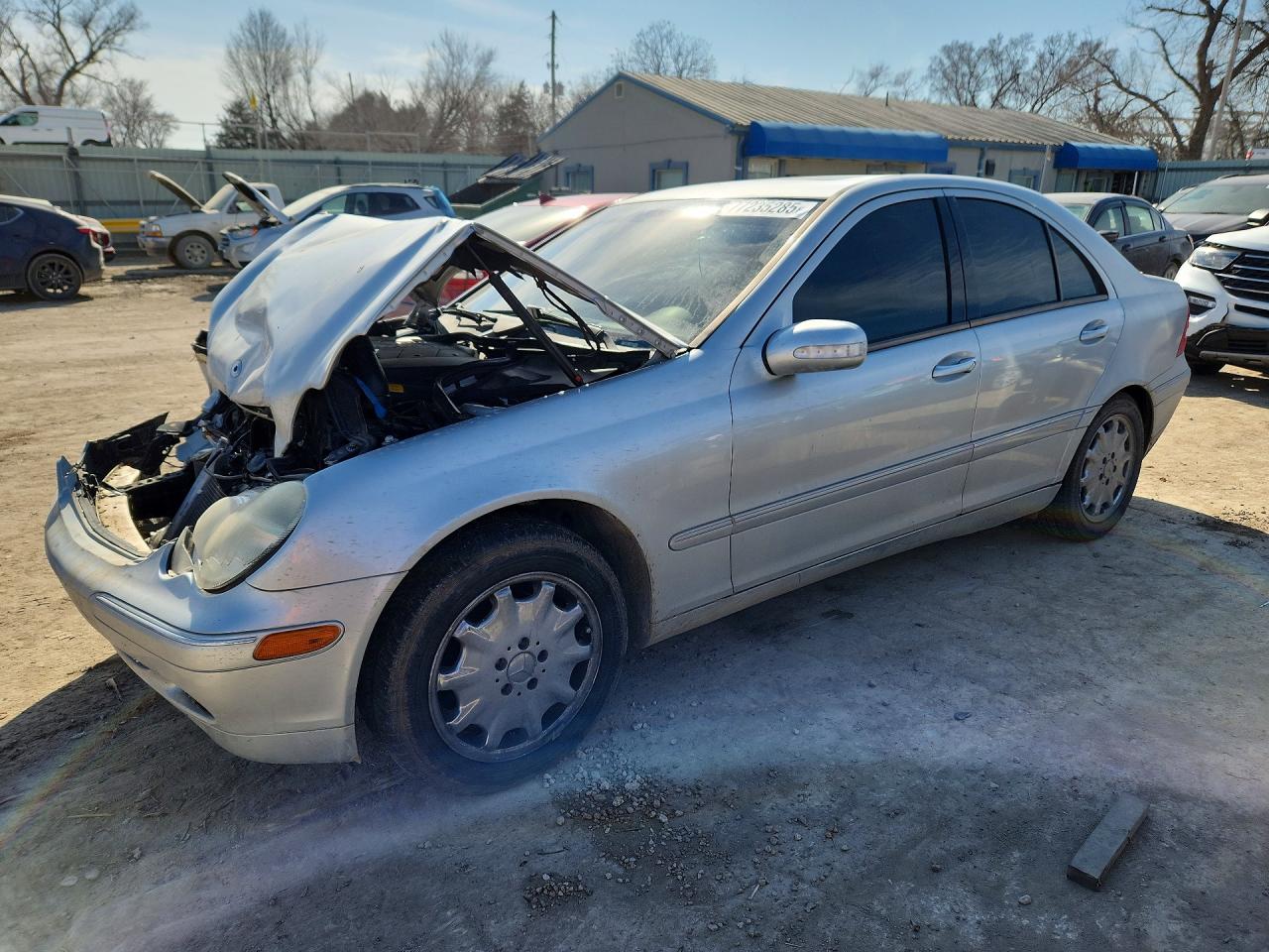 2001 Mercedes-benz C 320 Silver vin: WDBRF64J81F101991