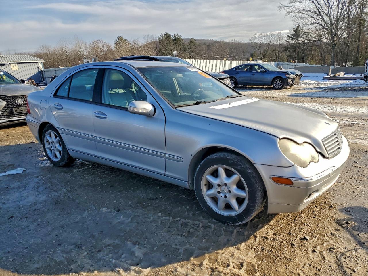 2001 Mercedes-benz C 320 Silver vin: WDBRF64J81F110383