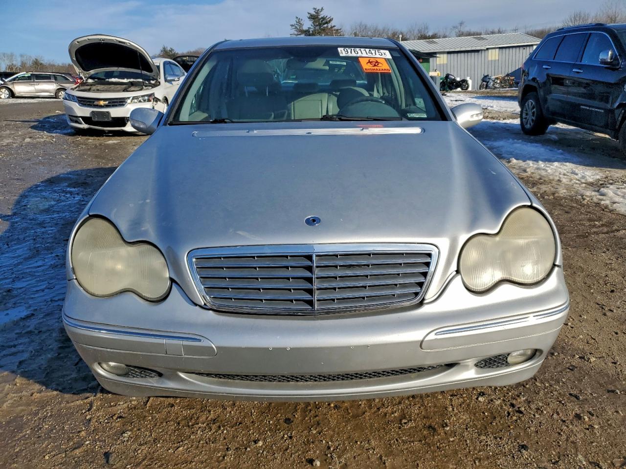 2001 Mercedes-benz C 320 Silver vin: WDBRF64J81F110383