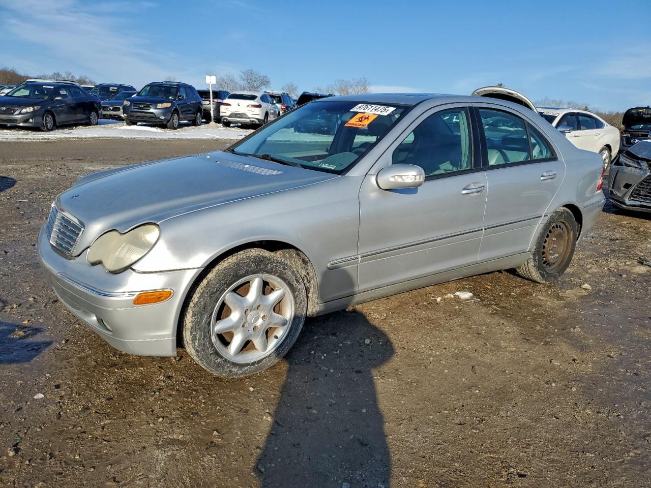 2001 Mercedes-benz C 320 Silver vin: WDBRF64J81F110383