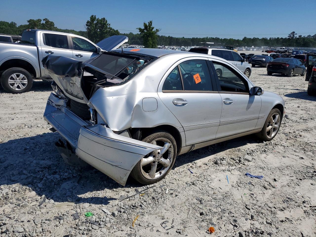 2001 Mercedes-benz C 320 Silver vin: WDBRF64J91F051571